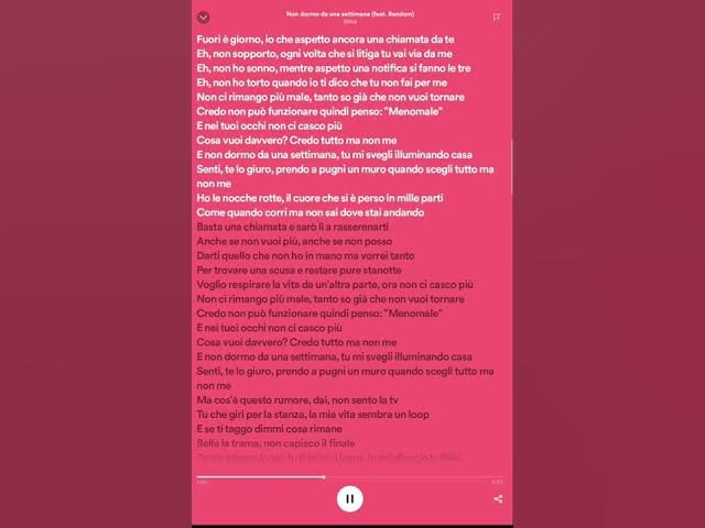 Video thumbnail for non dormo da una settimana/blind