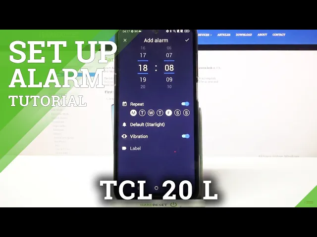 Video thumbnail for How to Add an Alarm Clock in TCL 20 L - Access Clock Settings