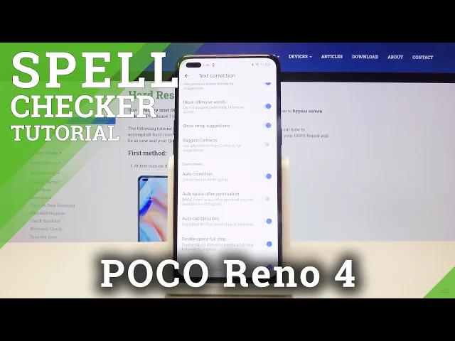 Video thumbnail for How to Activate Spell Checker in OPPO Reno 4 – Enter Keyboard Options