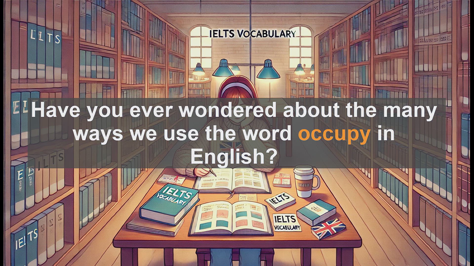 'Video thumbnail for 2500 Must Know IELTS 6.5 Vocabulary - Mastering 'Occupy': Boost Your IELTS Vocabulary'