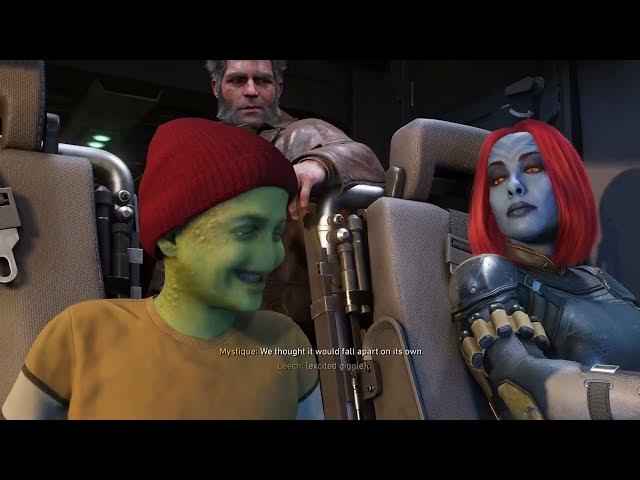 Video thumbnail for Marvel's Wolverine - Strays: Mutants Arrive at Essex Industries | Jean Grey Meets Nathanial Cutscene