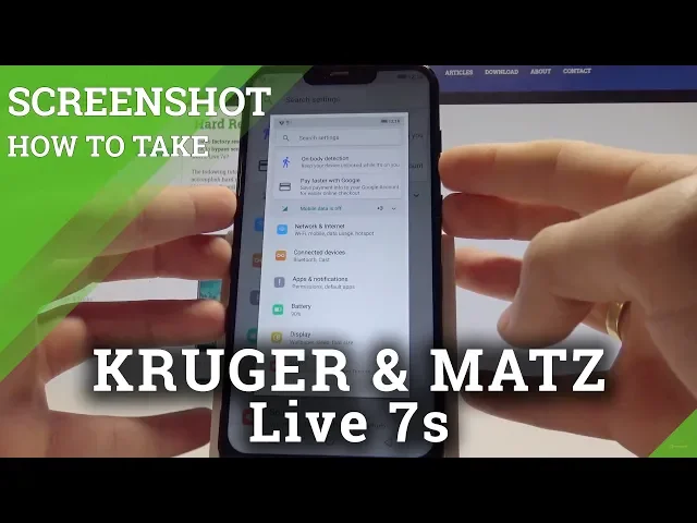 Video thumbnail for How to Take Screenshot in KRUGER & MATZ Live 7s - Capture Screen Instructions