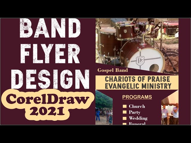 Video thumbnail for Gospel Band Flyer Design in CorelDraw