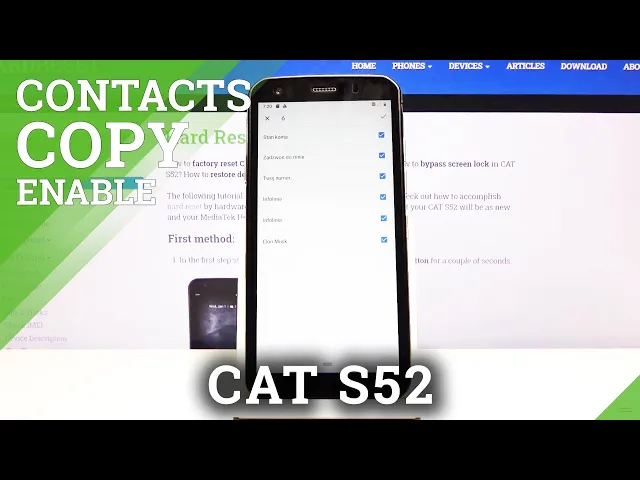 Video thumbnail for How to Copy Contacts in CAT S52 – Import and Export Contacts
