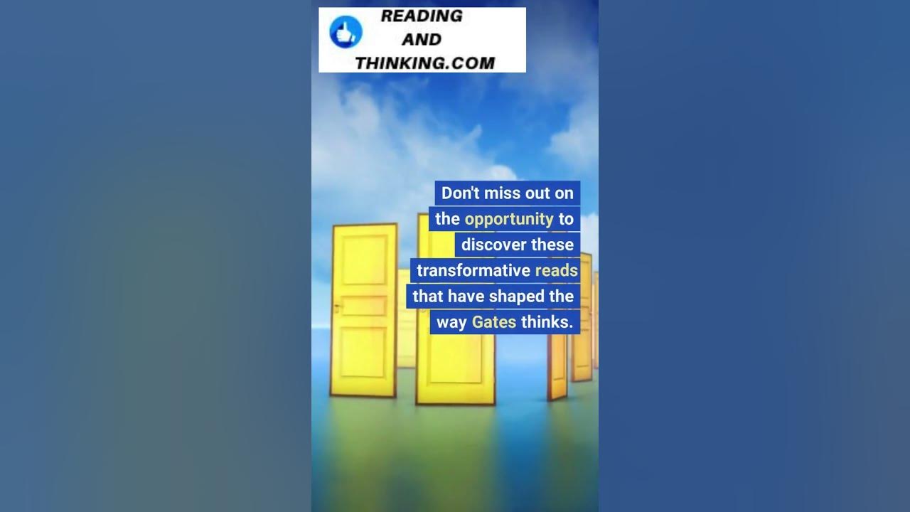 Video thumbnail for Bill Gates' Must-Read Book List: Are You Missing Out? #shorts