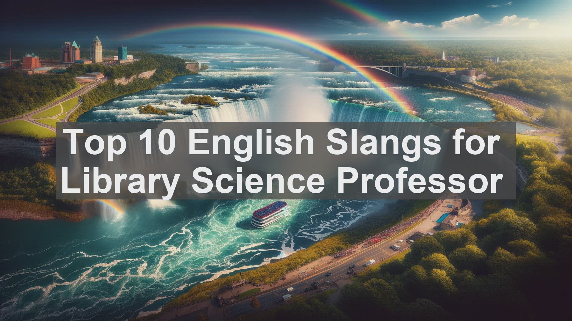 'Video thumbnail for Top 10 English Slangs for Library Science Professor'