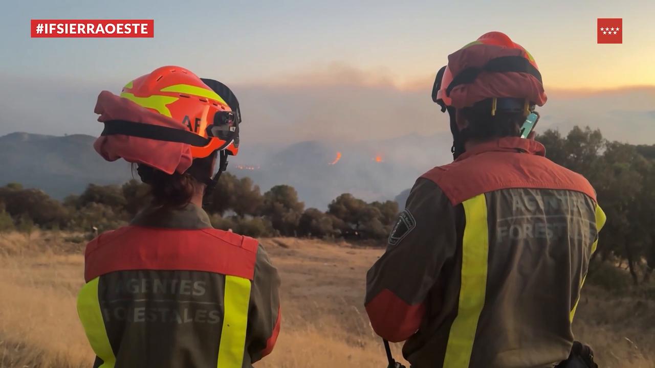 Video thumbnail for Spain: Firefighting operations continue in Madrid's Sierra Oeste.