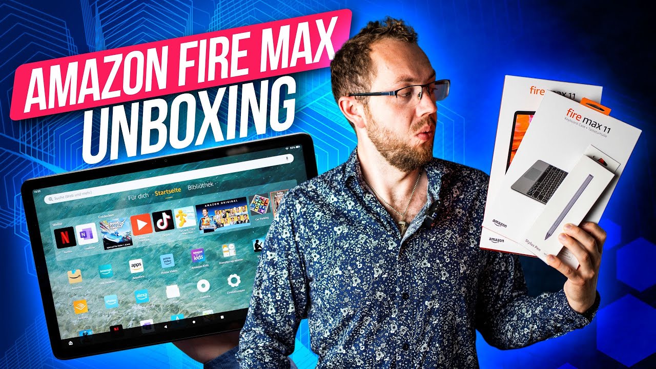 Video thumbnail for Amazon Fire Max 11 Unboxing: Including Pen & Keyboard!