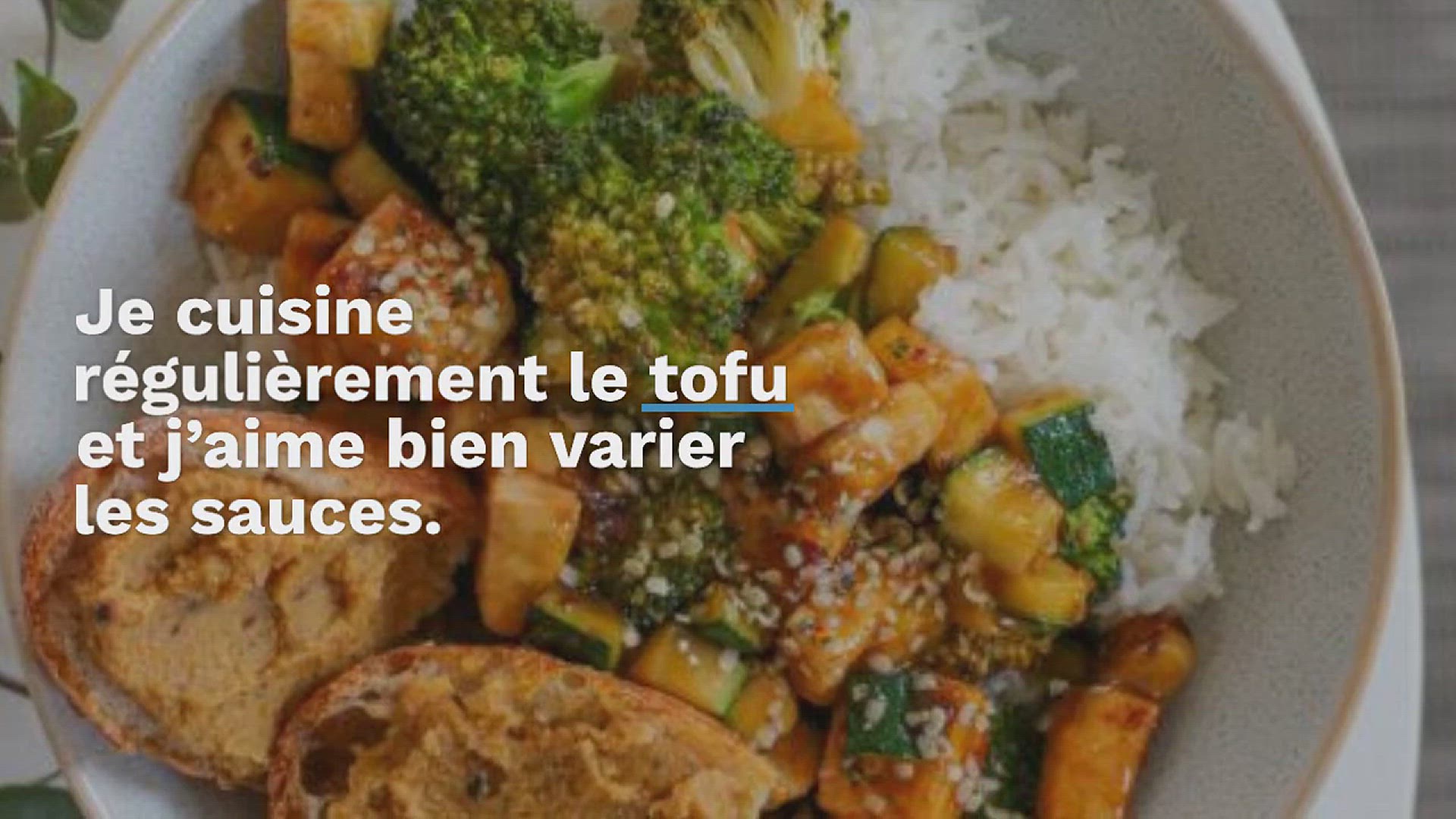 Video thumbnail for Tofu aigre-doux et légumes verts