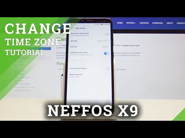 Video thumbnail for How to Set Up Date in NEFFOS X9 - Change Time Zone