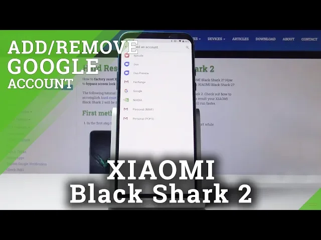Video thumbnail for How to Manage Google Account Xiaomi Black Shark 2 –  Add / Delete Google Account