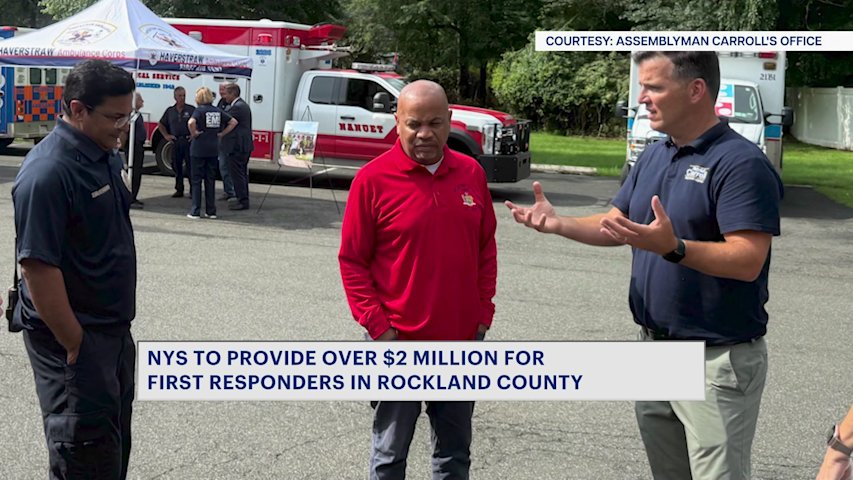 Video thumbnail for $2.8 million in state funding given to Rockland County first responder agencies