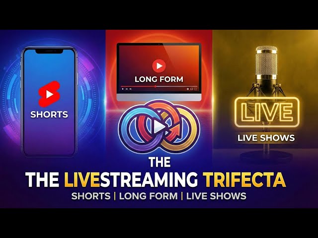 Video thumbnail for The Livestreaming Trifecta: Shorts, Long Form, and Live Shows