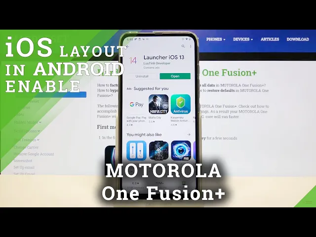 Video thumbnail for How to Download iOS Launcher on Motorola One Fusion+ - Install Apple Layout