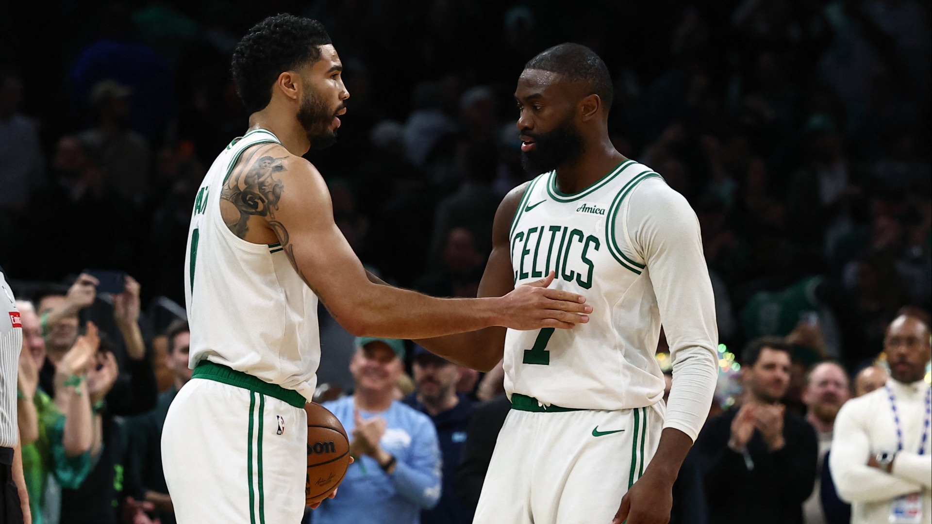 Video thumbnail for Jaylen Brown-Jayson Tatum Feud Rekindles Celtics Drama