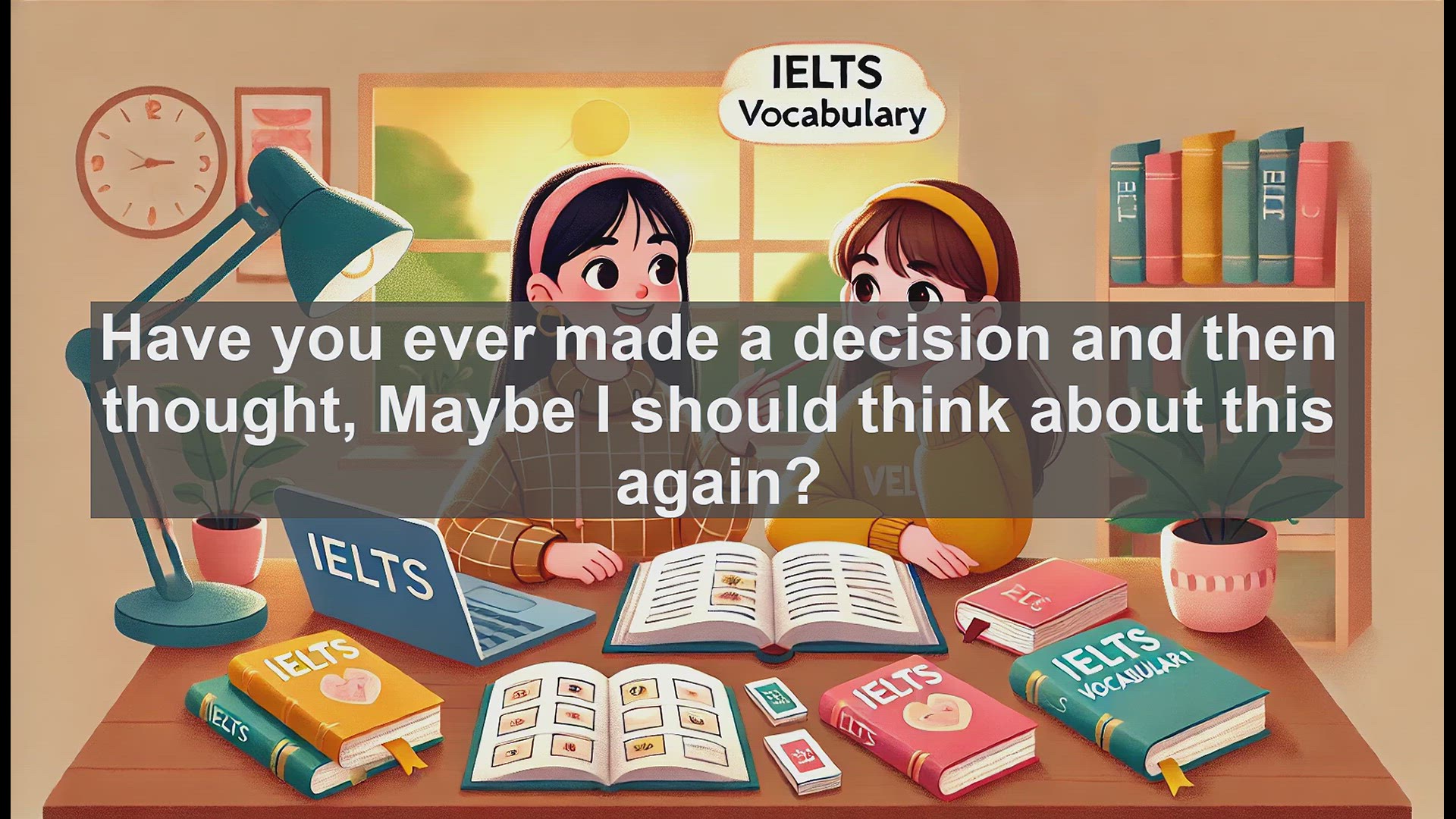 'Video thumbnail for 2500 Must Know IELTS 6.5 Vocabulary - Understanding 'Reconsider': Boost Your IELTS Vocabulary'