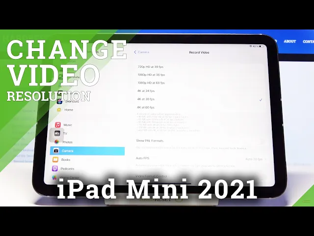 Video thumbnail for How to Change Video Resolution on iPad Mini 2021 – Video Settings