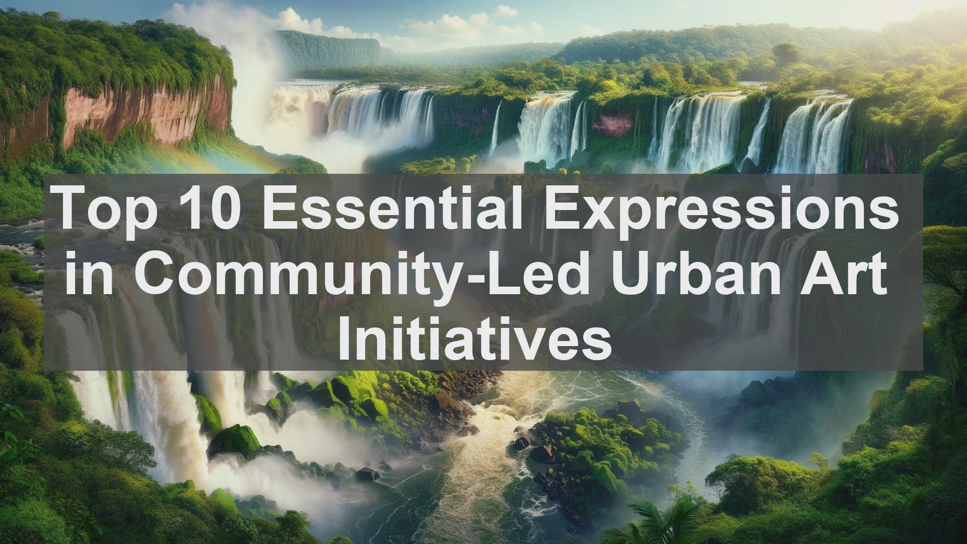 'Video thumbnail for Top 10 Essential Expressions in CommunityLed Urban Art Initiatives'