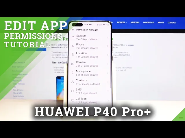 Video thumbnail for How to Enter App Permissions in HUAWEI P40 Pro+ – Manage Apps