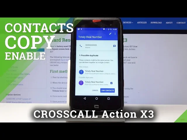 Video thumbnail for How to Copy Contacts in CROSSCALL Action X3 - Transfer Numbers