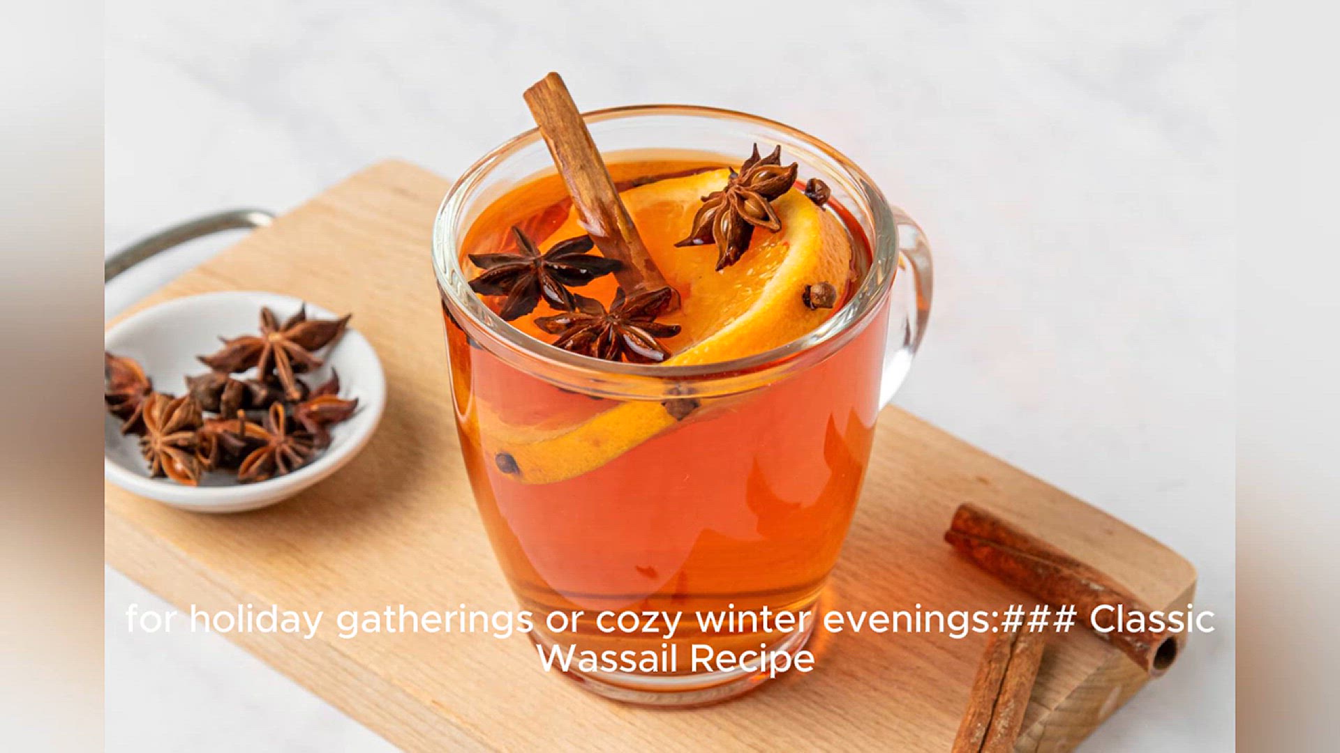 Video thumbnail for wassail recipe