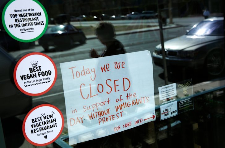 Video thumbnail for More than 60 Danbury businesses take part in 'Day Without an Immigrant' protest