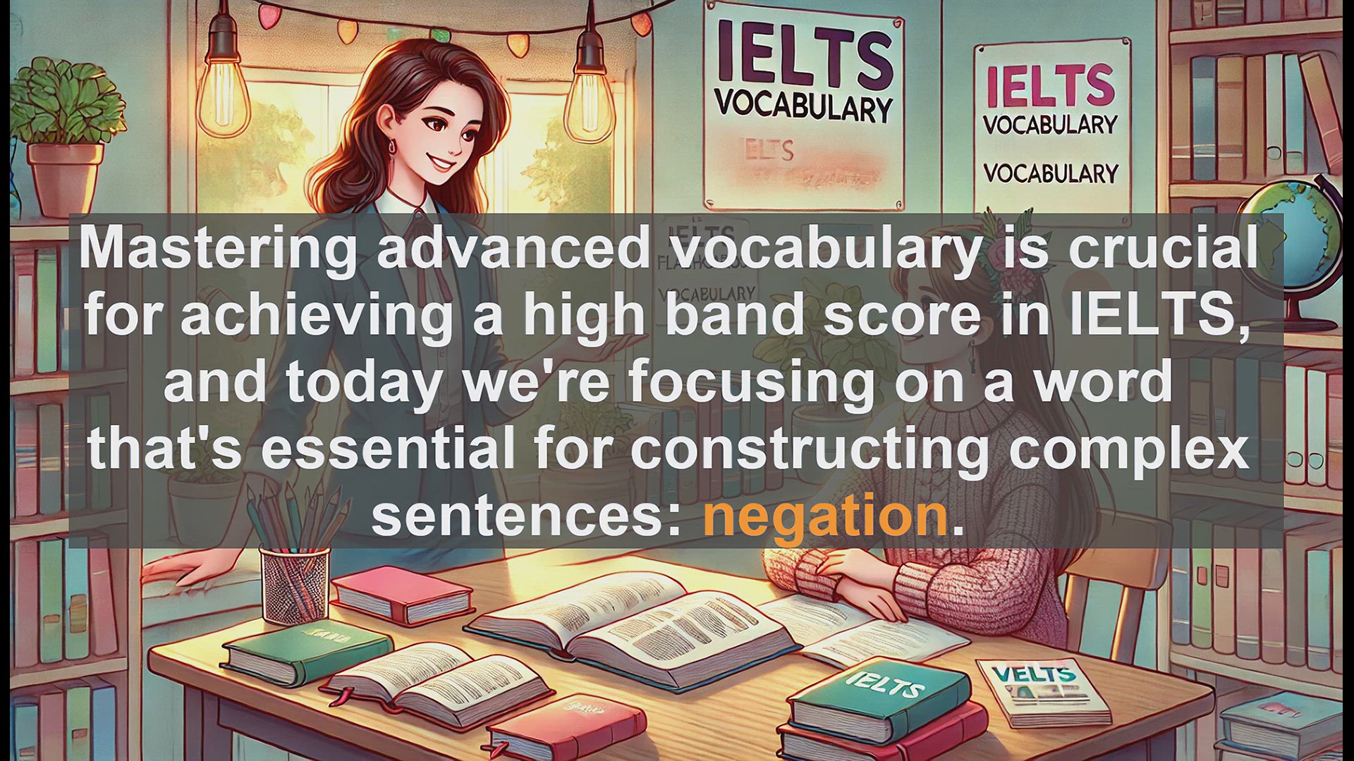'Video thumbnail for 5000 Must Know IELTS 8.0 Vocabulary - IELTS Vocabulary: Understanding and Using Negation'