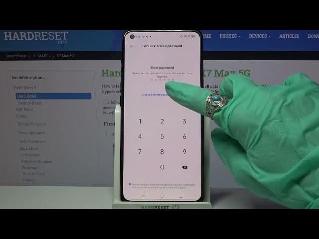 Video thumbnail for Add Screen Protection on REALME X7 Max - How to Change Lock Screen Method