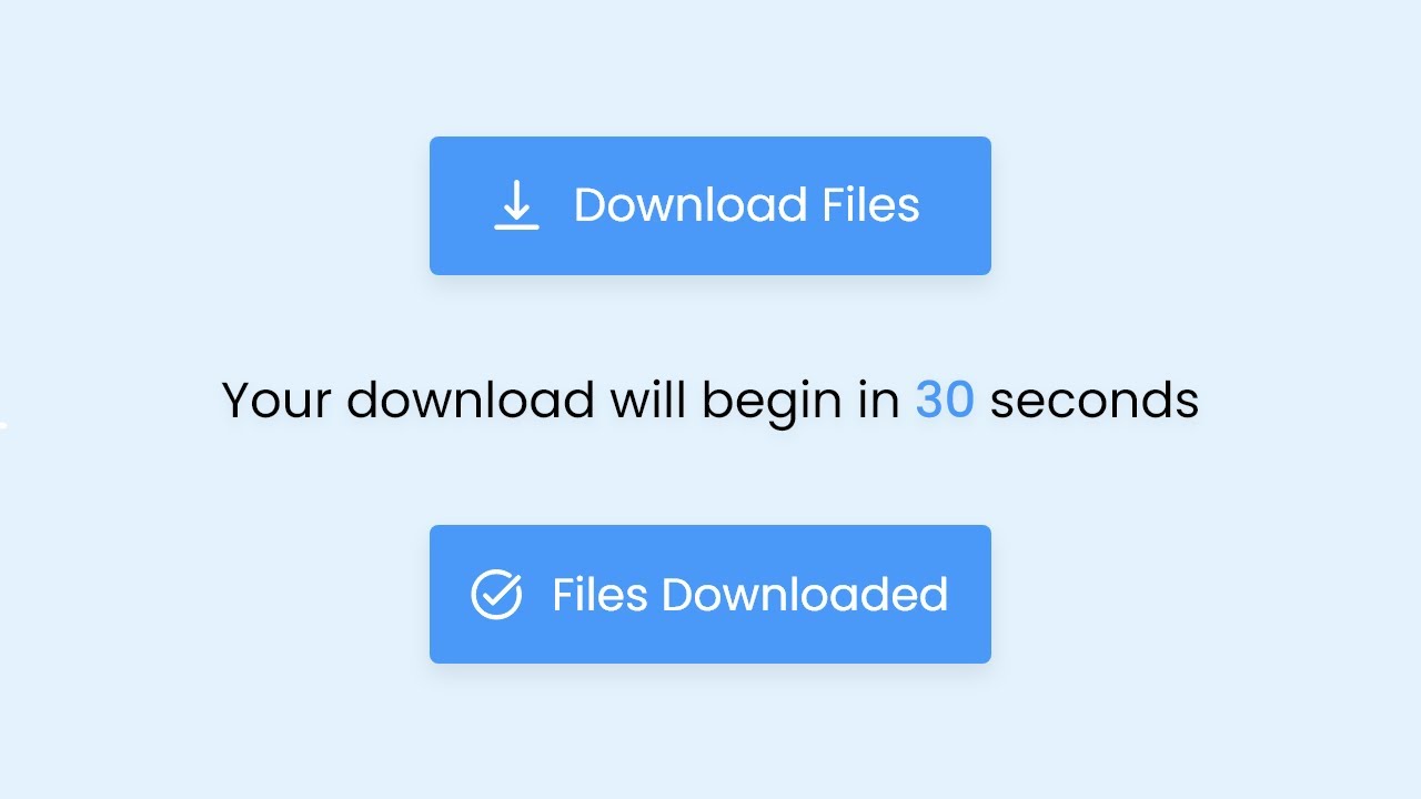 'Video thumbnail for Create A Download Button with Timer in HTML CSS & JavaScript _ Download Files with Countdown Timer'