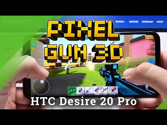 Video thumbnail for Gaming Performance Checkup on HTC Desire 20 Pro - Pixel Gun 3D Game Test