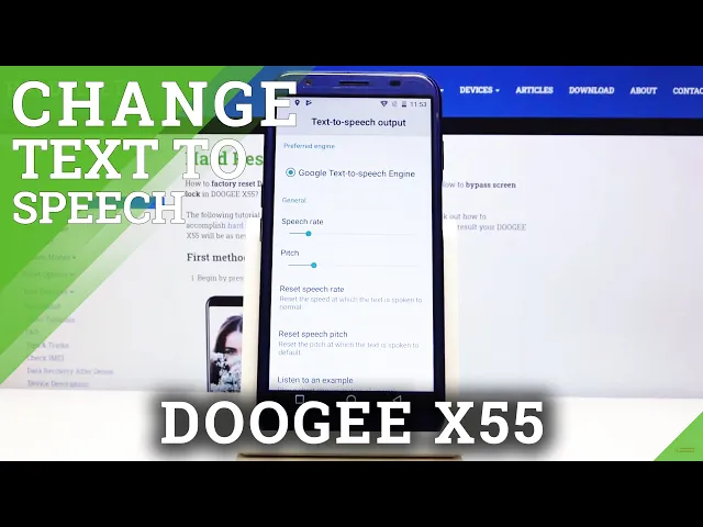 Video thumbnail for How to Personalize Text to Speech Output in DOOGEE X55 – Convert Text to Speech
