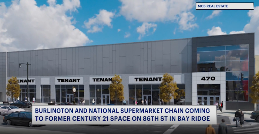 Video thumbnail for Burlington and national grocery store chain coming to former Century 21 site on 86th Street in Bay Ridge