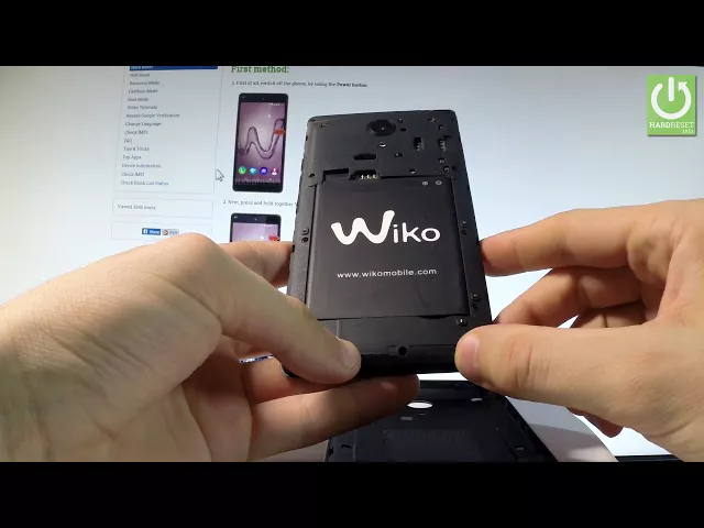 Video thumbnail for How to Remove Battery WIKO Robby - Open Back Cover / Restart