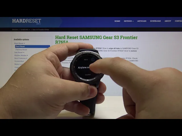 Video thumbnail for How to Activate Airplane Mode in SAMSUNG Gear S3 - Flight Mode