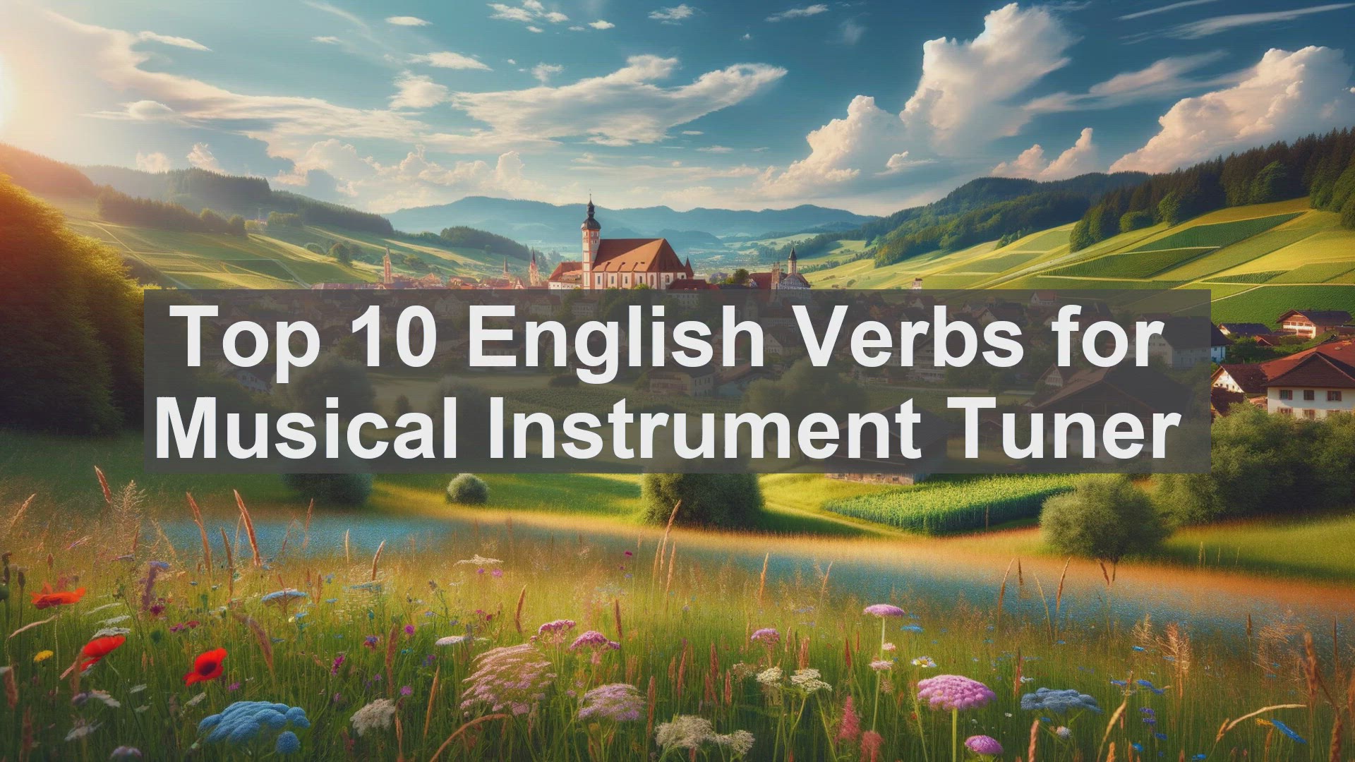 'Video thumbnail for Top 10 English Verbs for Musical Instrument Tuner'