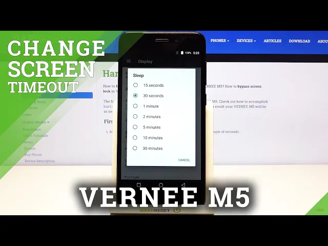 Video thumbnail for How to Change Screen Timeout on VERNEE M5 – Screen Wait Time