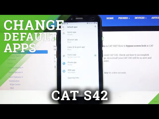 Video thumbnail for How to Change Default Apps in Cat S42 - Set Up Different Default Browser