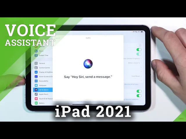 Video thumbnail for How to Use Siri on Lock Screen in iPad Mini 2021 - Manage Siri Settings