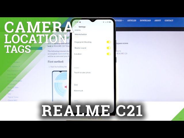 Video thumbnail for How to Turn on Camera Tags in REALME C21 – Camera Location Tags