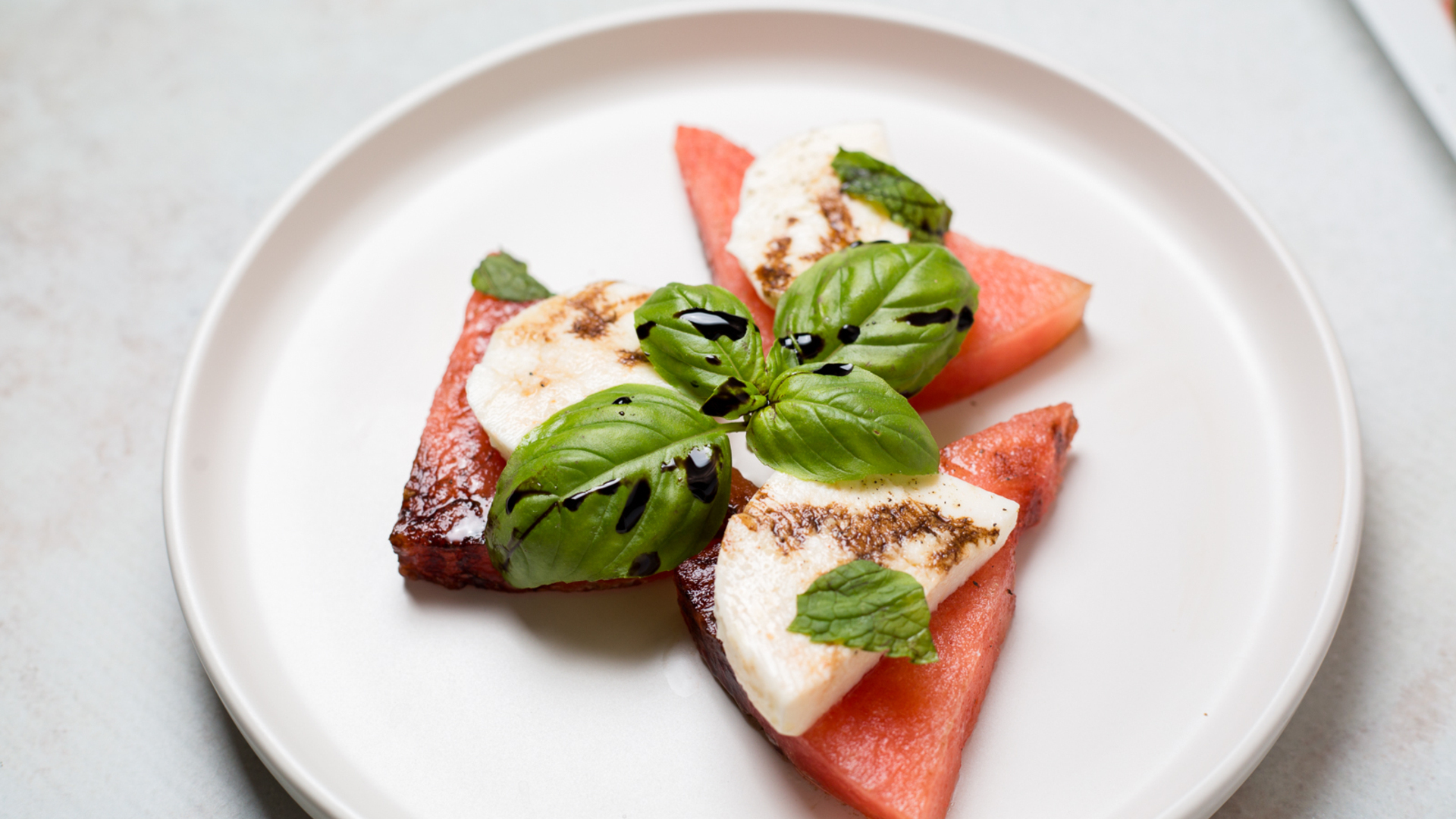 Video thumbnail for 5-Ingredient Watermelon Caprese Salad Recipe