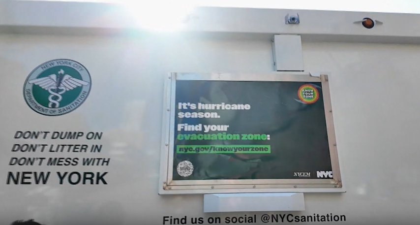 Video thumbnail for NYCEM & DSNY launch campaign to help New Yorkers become aware of their flood risks
