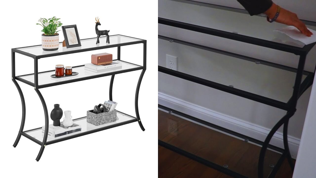 Video thumbnail for Unboxing And Setting Up The Yaheetech Console Table