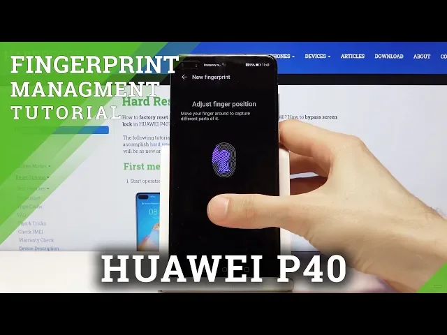 Video thumbnail for How to Add Fingerprint on HUAWEI P40 - Unlock HUAWEI P40 by Fingerprint