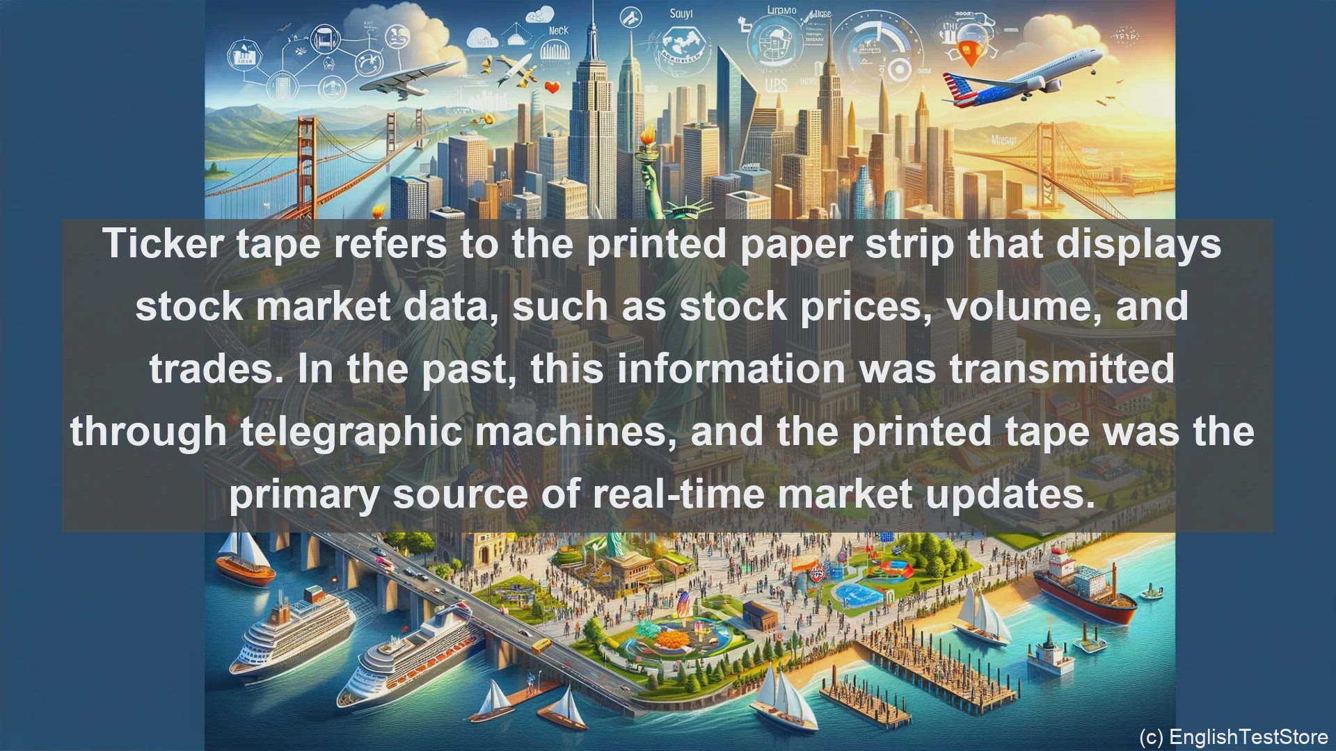 'Video thumbnail for Ticker tape in economics and finance'