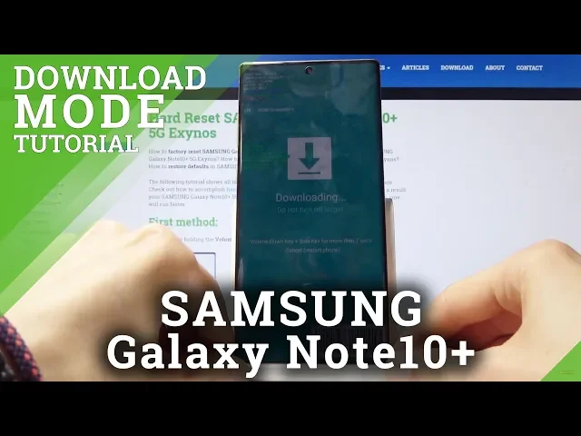Video thumbnail for How to enable Download Mode in SAMSUNG Galaxy Note 10+
