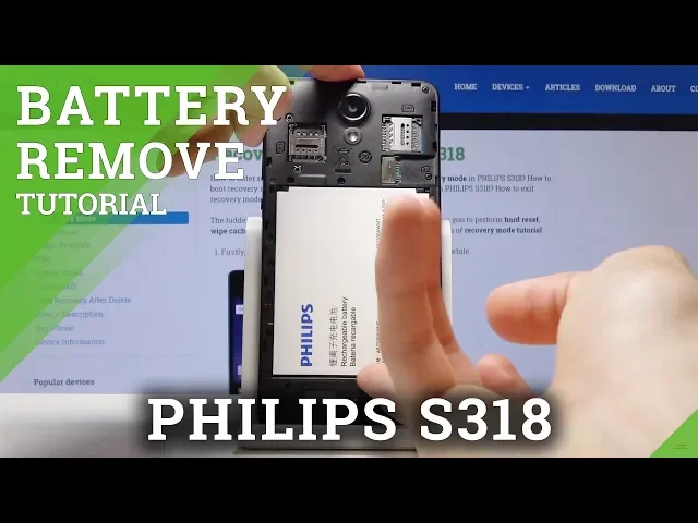Video thumbnail for How to Soft Reset PHILIPS S318 - Remove Battery