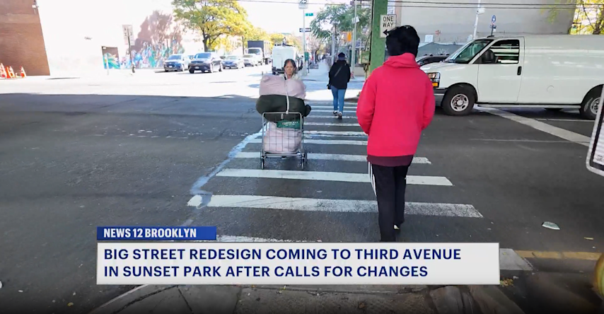 Video thumbnail for Shorter crossings, protected bike lanes coming to Sunset Park's Third Avenue