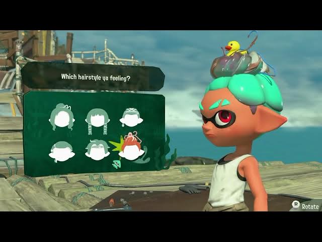 Video thumbnail for Splatoon Raiders - Hideout Ship: Customize Mechanic: Hair Style, Colors, Sound, Appearance, Eyes