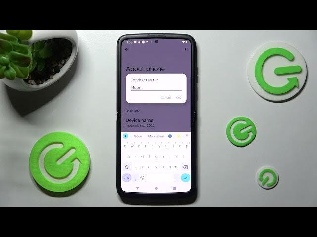Video thumbnail for MOTOROLA RAZR 2022 - How To Change Device Name