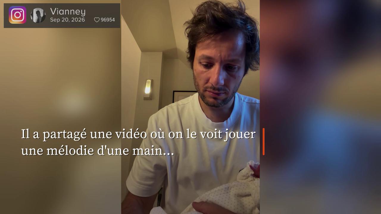 Video thumbnail for Vianney partage un moment tendre avec sa fille âgée de quelques jours.